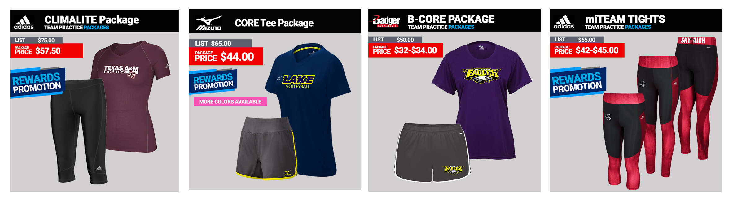 Mizuno Volleyball Practice Packages